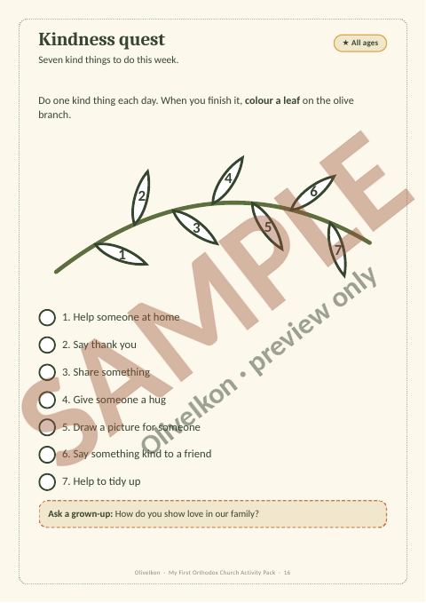 Sample page 15 from My First Orthodox Church Activity Pack