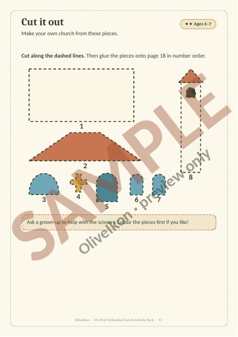 Sample page 16 from My First Orthodox Church Activity Pack